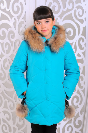 Куртка «Вика-дочка», бирюза