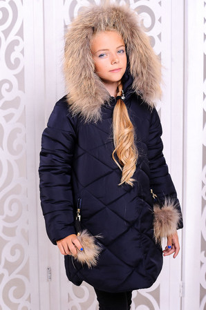 Куртка «Вика-дочка», темно-синий