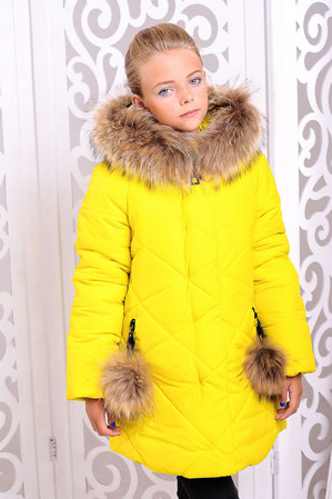 Куртка «Вика-дочка», желтая
