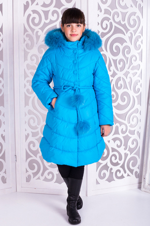 Пальто «Шейла», бирюза