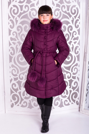 Пальто «Шейла», марсала