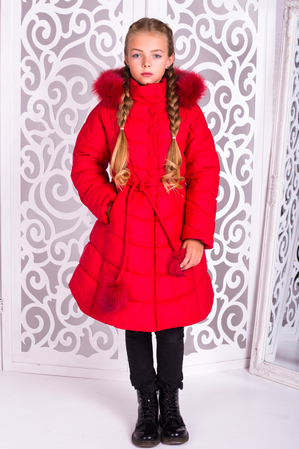 Пальто «Шейла», красное