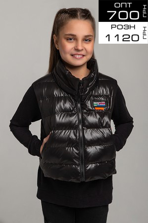 Жилетка «Кьяра», черная
